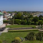 View across Art Deco House UK gardens