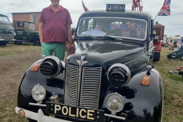 LGS with old style police car 1930s Police Car