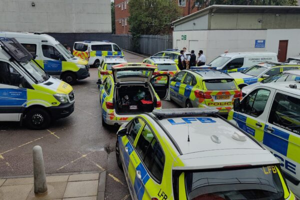 Pre ERPT shift in yard Police cars